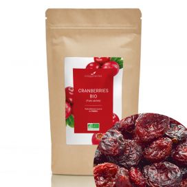 Cranberries entières au sucre bio 