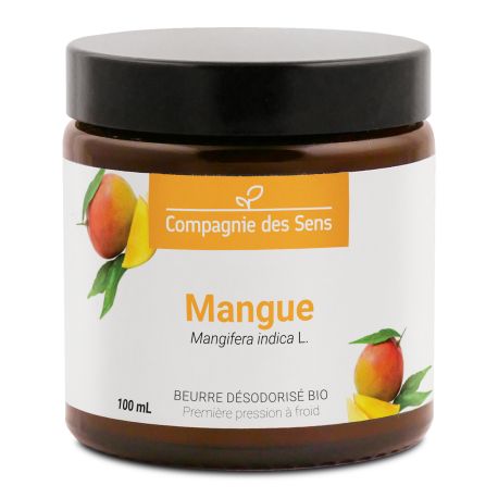 Beurre de Mangue désodorisé - Beurre Végétal BIO - Pot en verre