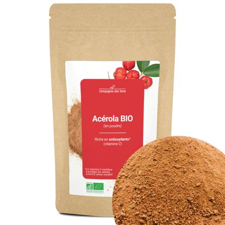 Acérola BIO (en poudre) - riche en vitamine C (17,5 %)