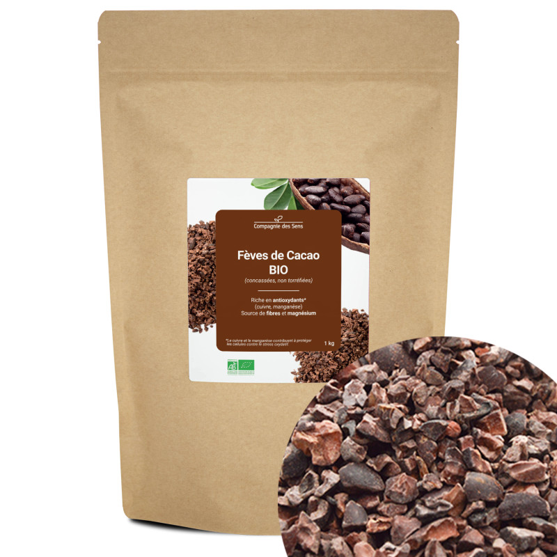 Beurre de cacao criollo cru bio 1kg - Nutri Naturel
