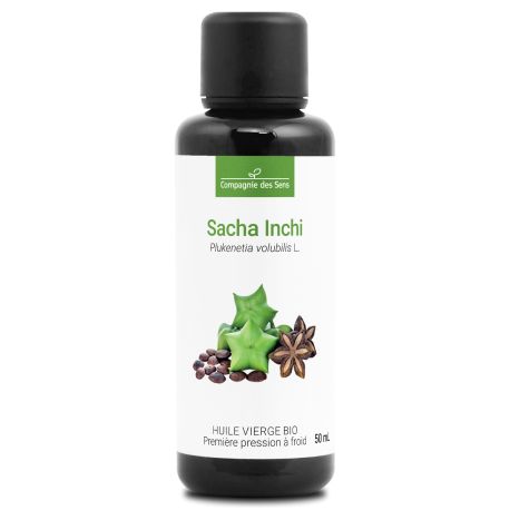 Sacha inchi - Huile Végétale Vierge BIO - Flacon en verre