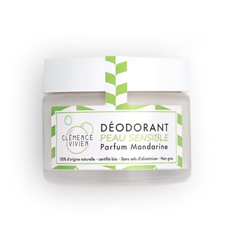 Déodorant Crème Peau Sensible Mandarine - Clémence & Vivien