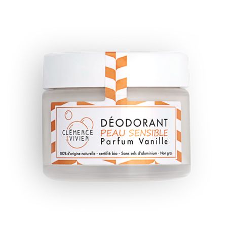 Déodorant Crème Peau Sensible Vanille - Clémence & Vivien