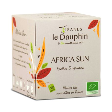 Africa Sun Rooïbos 5 Agrumes BIO en sachets - Le Dauphin