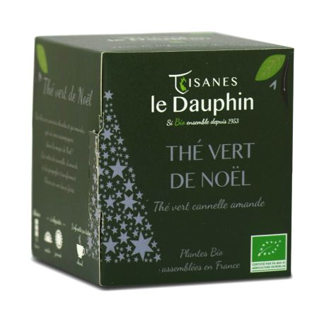 Thé Vert de Noël BIO en sachets - Le Dauphin