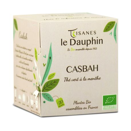 Thé Vert Menthe Casbah BIO en sachets - Le Dauphin