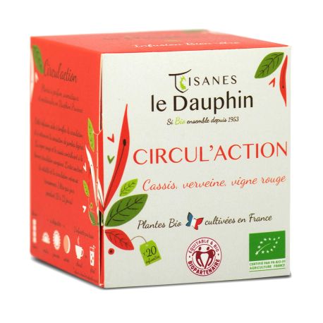 Tisane Circul'action BIO en sachets - Le Dauphin