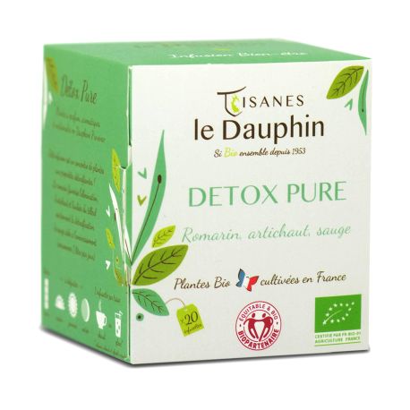 Tisane Détox Pure BIO en sachets - Le Dauphin