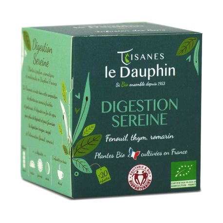 Tisane Digestion Sereine BIO en sachets - Le Dauphin