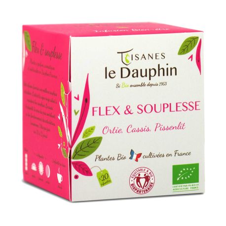 Tisane Flex & souplesse BIO en sachets - Le Dauphin