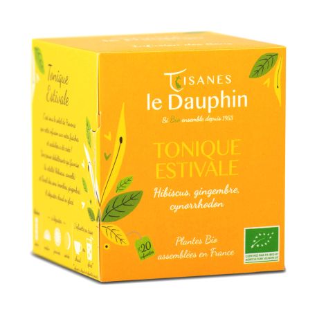 Tisane Tonique Estivale BIO en sachets - Le Dauphin