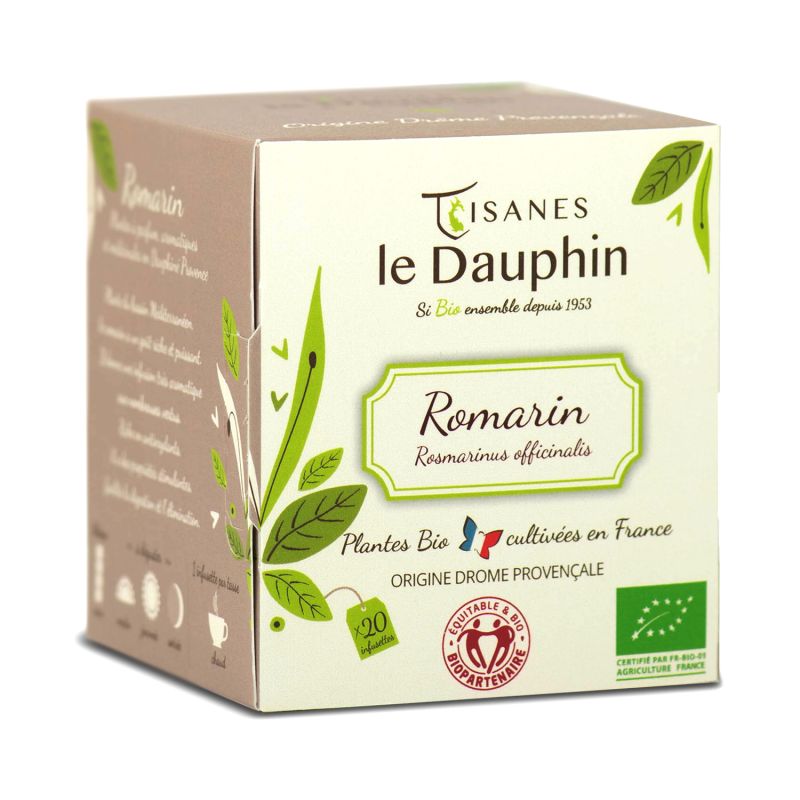 tisane bio - romarin- origine France - agriculture Drôme