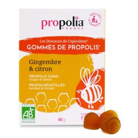 Gommes de propolis bio au gingembre