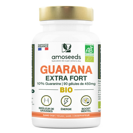 Guarana BIO 10% Guaranine - Gélules Végétales