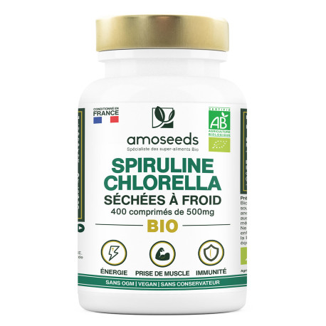 Spiruline & Chlorella BIO - Comprimés